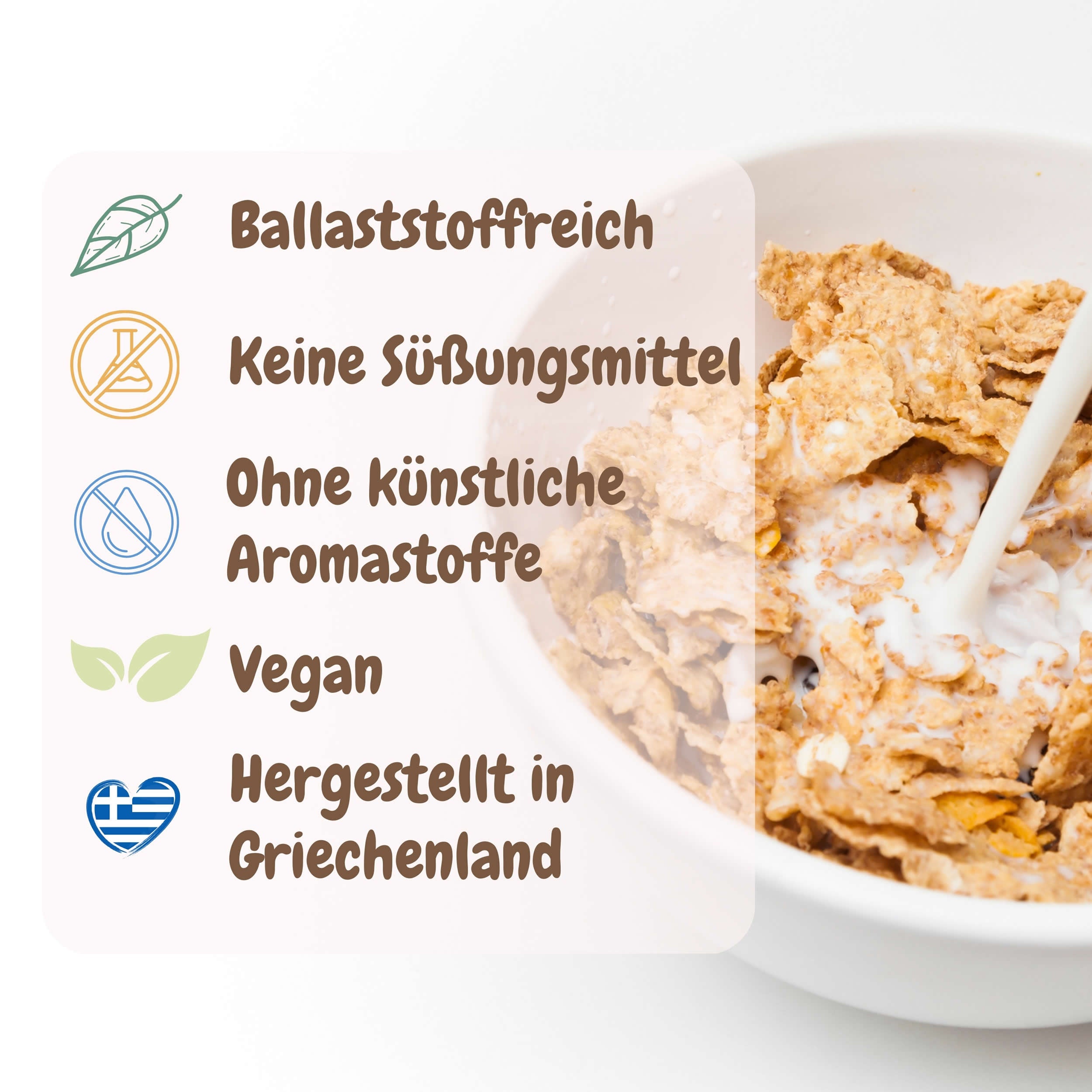 Maisflocken Cornflakes ohne Zuckerzusatz Frühstück Cerealien aus Griechenland