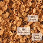 Whole Wheat Bran Flakes with No Added Sugar, 20% Protein – Violanta, 10 × 370 g (3.7 kg)