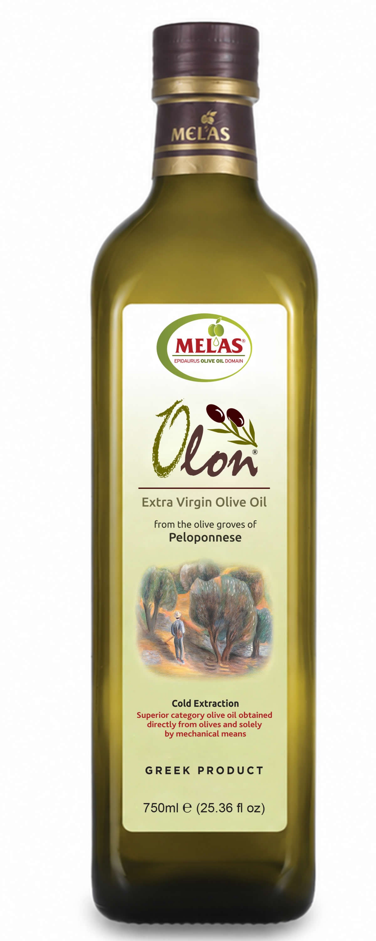 Extra Natives Olivenöl aus Griechenland, kaltgepresst – OLON, 6 × 750 ml (4,5 l)