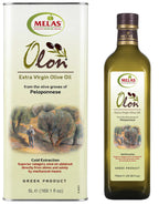 Extra Virgin Olive Oil from Greece, Set of Two Sizes – OLON, 750 ml + 5 L (5.75 L)