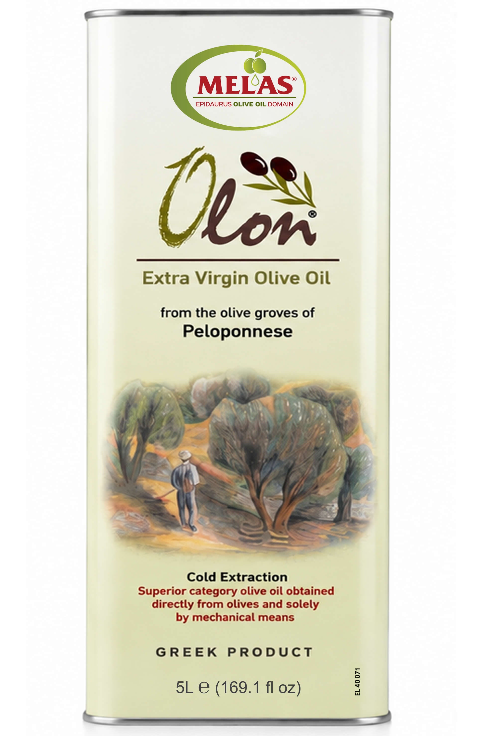 Extra Natives Olivenöl aus Griechenland, kaltgepresst – OLON, 4 × 5 l (20 l)