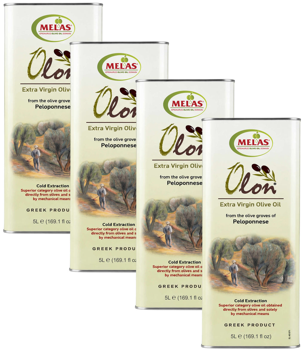 Extra Natives Olivenöl aus Griechenland, kaltgepresst – OLON, 4 × 5 l (20 l)