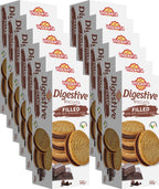 Ballaststoffreiche Digestive Kekse mit cremiger Füllung aus dunkler Schokolade 2400g aus Griechenland
