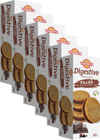 Ballaststoffreiche Digestive Kekse mit cremiger Füllung aus dunkler Schokolade 1200g aus Griechenland