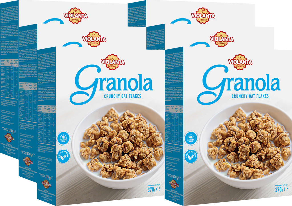 Hafer-Granola gebacken aus Griechenland – Violanta, 6 × 370 g (2,22 kg)